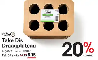 Sligro Take Dis Draagplateau aanbieding