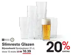 Sligro Slimresto Glazen aanbieding