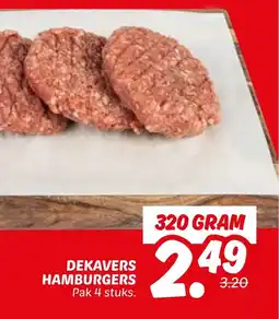 Dekamarkt Dekavers hamburgers aanbieding