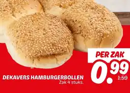 Dekamarkt Dekavers hamburgerbollen aanbieding