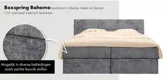 Woonsquare Boxspring Bahama aanbieding