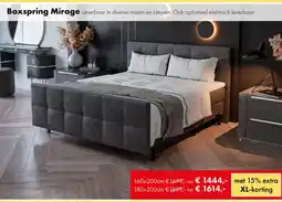 Woonsquare Boxspring Mirage aanbieding