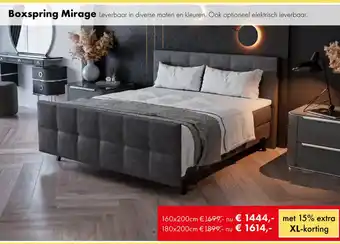 Woonsquare Boxspring Mirage aanbieding