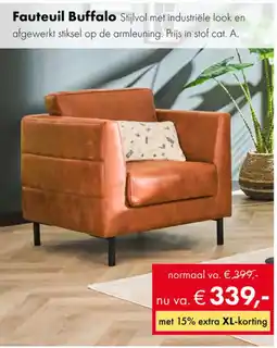 Woonsquare Fauteuil Buffalo aanbieding