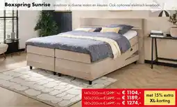 Woonsquare Boxspring Sunrise aanbieding