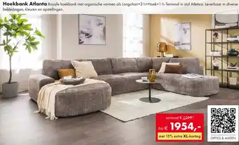 Woonsquare Hoekbank Atlanta aanbieding