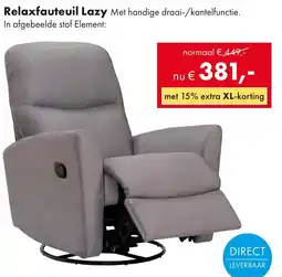 Woonsquare Relaxfauteuil Lazy aanbieding