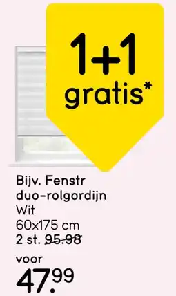 Leen Bakker Fenstr duo rolgordijn aanbieding