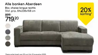 Leen Bakker Alle banken Aberdeen aanbieding