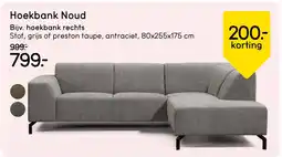 Leen Bakker Hoekbank Noud aanbieding