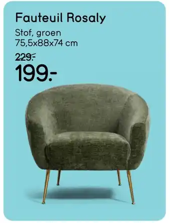 Leen Bakker Fauteuil Rosaly aanbieding