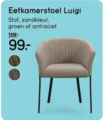 Leen Bakker Eetkamerstoel Luigi aanbieding