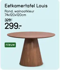 Leen Bakker Eetkamertafel Louis aanbieding