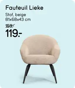 Leen Bakker Fauteuil Lieke aanbieding