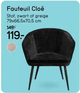 Leen Bakker Fauteuil Cloë aanbieding
