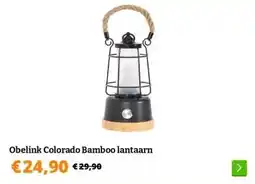 Obelink Obelink Colorado Bamboo lantaarn aanbieding