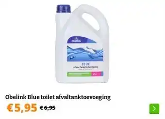 Obelink Obelink Blue toilet afvaltanktoevoeging aanbieding