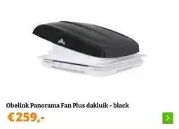 Obelink Obelink Panorama Fan Plus dakluik - black aanbieding