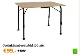 Obelink Obelink Bamboo Stabiel 100 tafel aanbieding