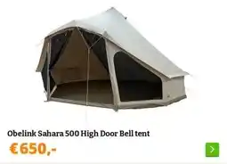 Obelink Obelink Sahara 500 High Door Bell tent aanbieding