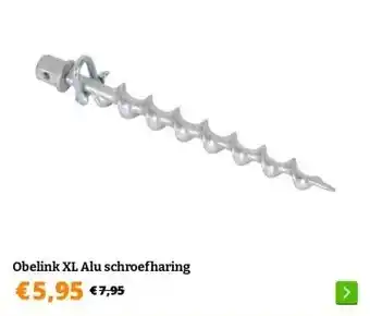 Obelink Obelink XL Alu schroefharing aanbieding