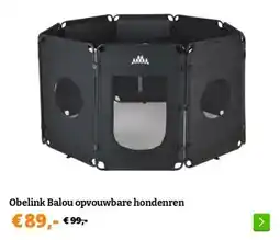 Obelink Obelink Balou opvouwbare hondenren aanbieding