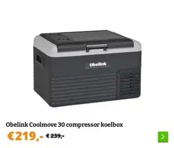 Obelink Obelink Coolmove 30 compressor koelbox aanbieding