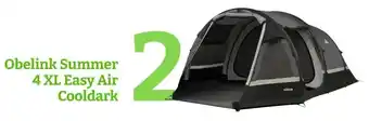 Obelink Obelink Summer 4 XL Easy Air CoolDark - Opblaasbare Tunneltent aanbieding