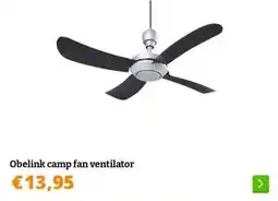 Obelink Obelink camp fan ventilator aanbieding