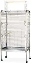 Bol.com Duvoplus - Kooi - Vogel - Papegaaienkooi Hamer Ricky 56x85x160cm Zilver - 1st aanbieding