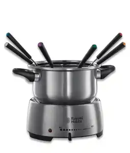 Bol.com Russel Hobbs Fiesta Fondue Maker - Elektrische Fonduepan - 6 Fonduevorkjes aanbieding