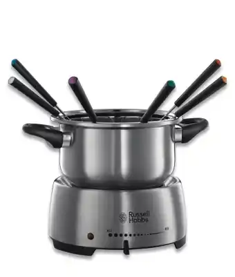 Bol.com Russel Hobbs Fiesta Fondue Maker - Elektrische Fonduepan - 6 Fonduevorkjes aanbieding