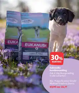 Maxi Zoo Eukanuba hondenvoeding aanbieding