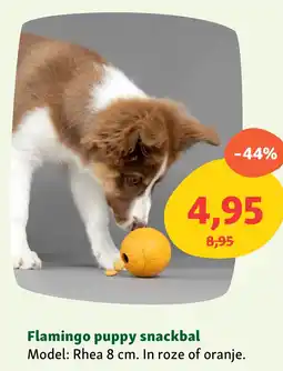 Maxi Zoo Flamingo puppy snackbal aanbieding