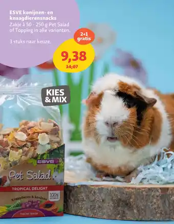 Maxi Zoo ESVE konijnen en knaagdierensnacks aanbieding