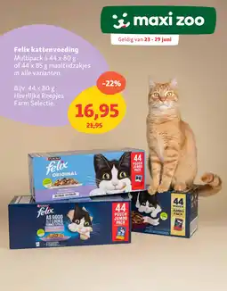 Maxi Zoo Felix kattenvoeding aanbieding