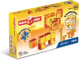Amazon Geomag 135 Safari Park 14 Magnetische Dobbelstenen, Constructiespeelgoed aanbieding