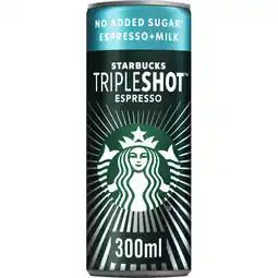 Albert Heijn Starbucks Tripleshot espresso no added sugar aanbieding