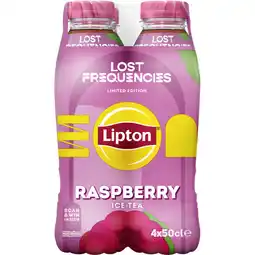 Albert Heijn Lipton Ice tea raspberry 4-pack aanbieding