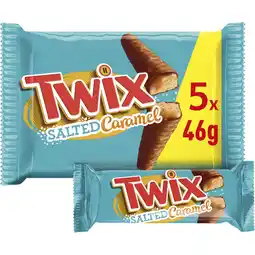 Albert Heijn Twix Salted caramel repen 5-pack aanbieding