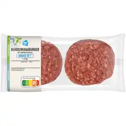 Albert Heijn AH Runderburger minder vet 4 stuks aanbieding