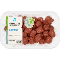 Albert Heijn AH Soepballetjes minder vet aanbieding