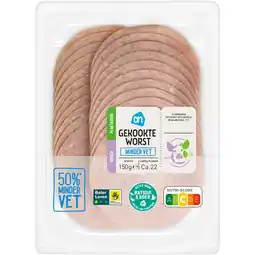 Albert Heijn AH Gekookte worst minder vet aanbieding
