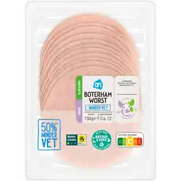 Albert Heijn AH Boterhamworst minder vet aanbieding