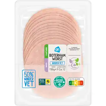 Albert Heijn AH Boterhamworst minder vet aanbieding