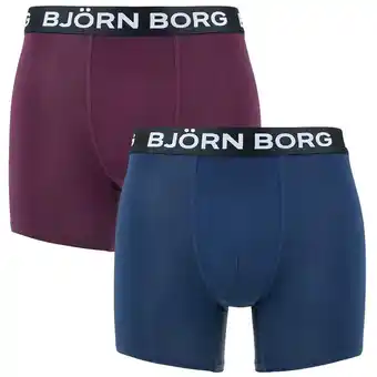 ANWB Björn Borg 2-Pack Performance Boxers Heren Meerkleurig aanbieding