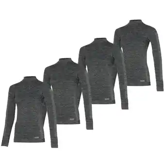 ANWB Heatkeeper 4-pack Dames Thermoshirt Zwart aanbieding