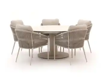 Kees Smit Bellagio Mineo/La Fonte ø 150cm dining tuinset 6-delig aanbieding