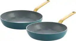 Coolblue Greenpan Evolution Koekenpannenset 24 + 28 cm Blue aanbieding