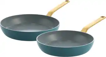 Coolblue Greenpan Evolution Koekenpannenset 24 + 28 cm Blue aanbieding